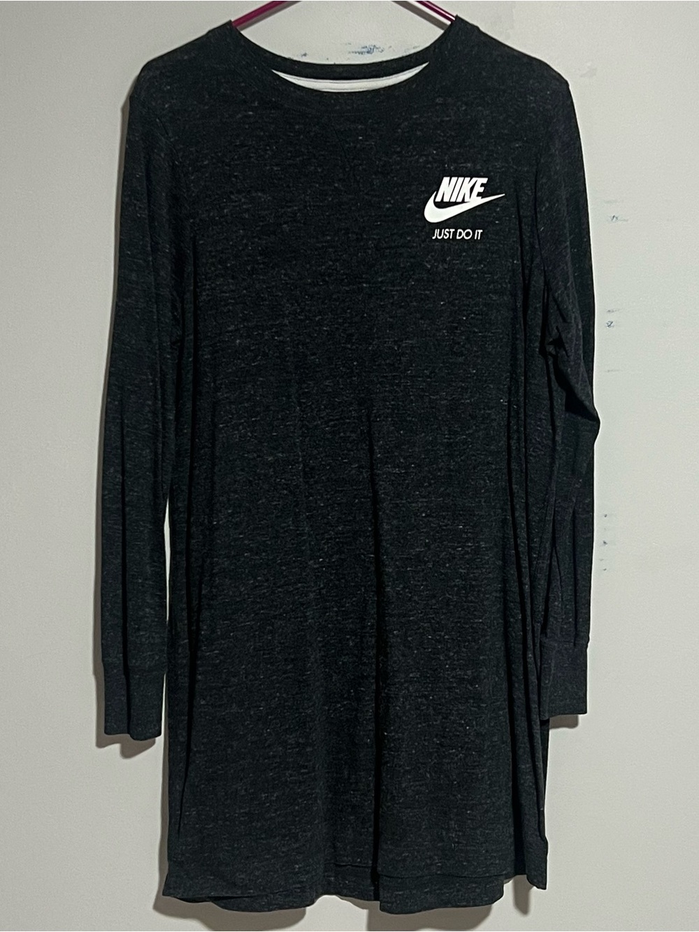 Nike Black Long Sleeve Tunic with White Swoosh #0031